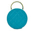 CHANEL VINTAGE ROUND VANITY HAND BAG BLUE ENAMEL 90274190 - PURPOSE