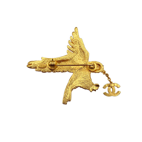 CHANEL EAGLE COCOMARK BROOCH RHINESTONE ACCESSORY 01P 90274191 - PURPOSE