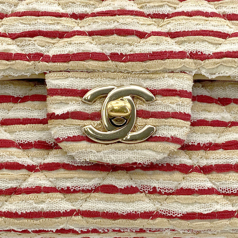 CHANEL FAKEPEARL CHAIN SHOULDER BAG MULTICOLOR CANVAS 90274411 - PURPOSE