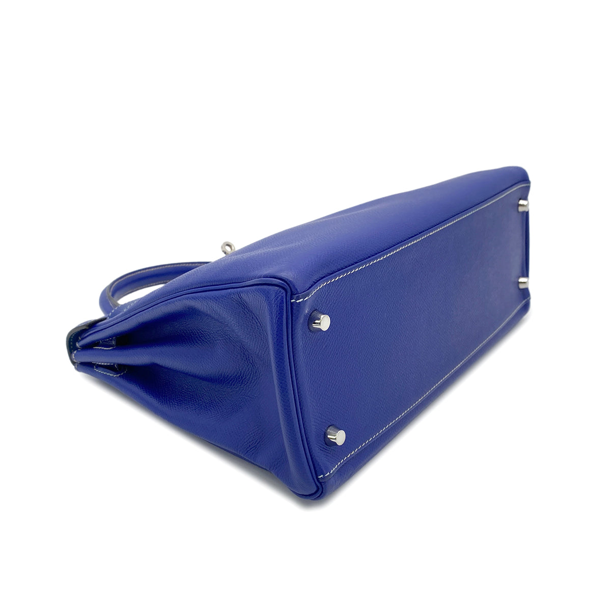 HERMES CANDY KELLY 32 RETOURNE BLUE ELECTRIC MYKONOS VEAU EPSOM HAND BAG □P SHW 90274413