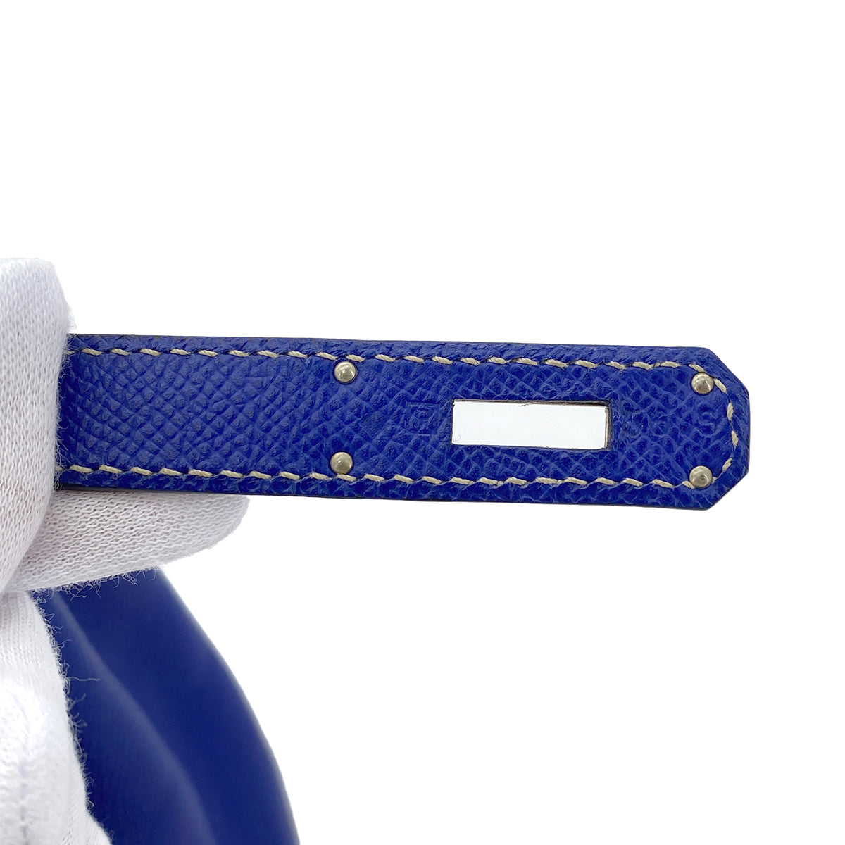 HERMES CANDY KELLY 32 RETOURNE BLUE ELECTRIC MYKONOS VEAU EPSOM HAND BAG □P SHW 90274413