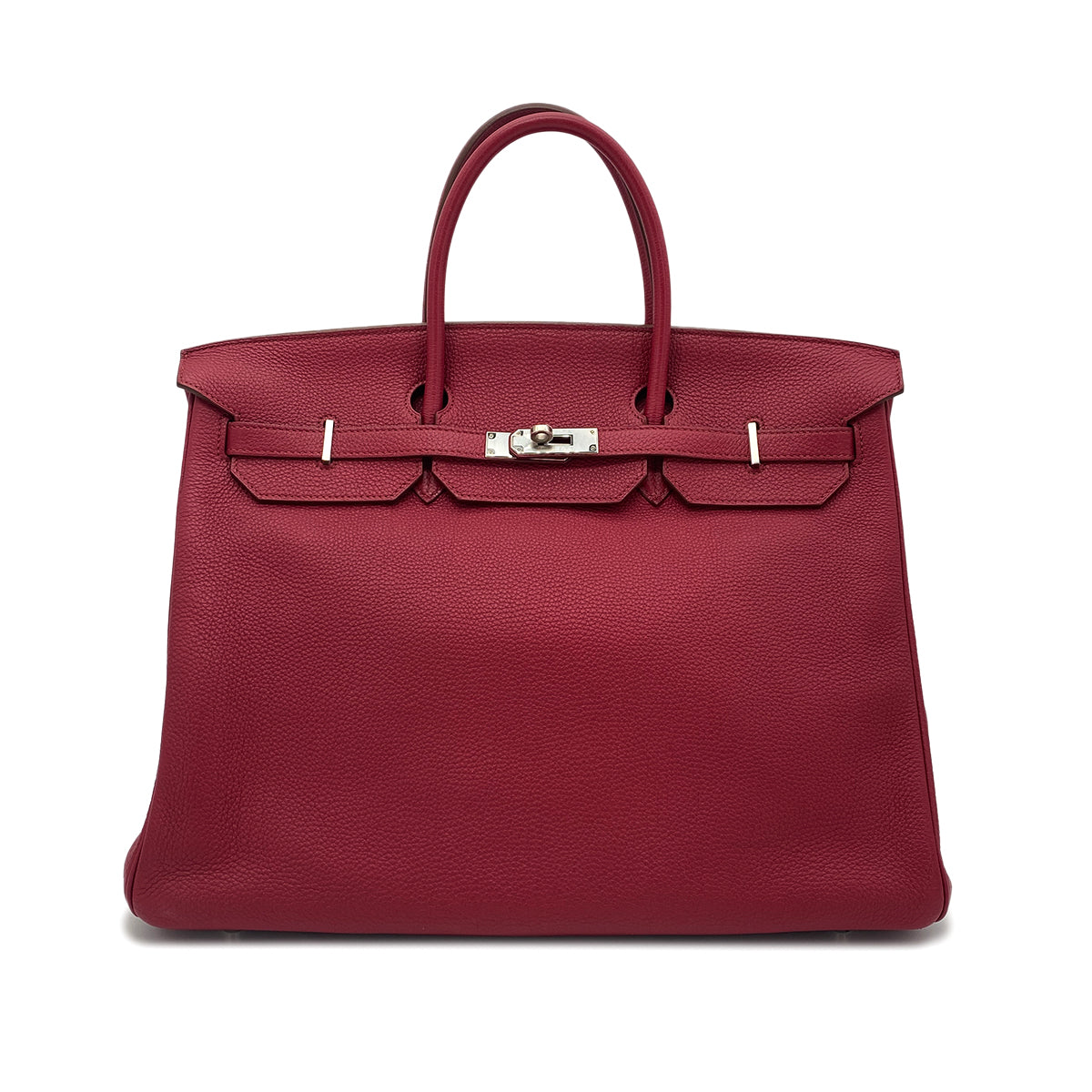 HERMES BIRKIN 40 RUBIS TOGO HAND BAG □N SHW 90274416