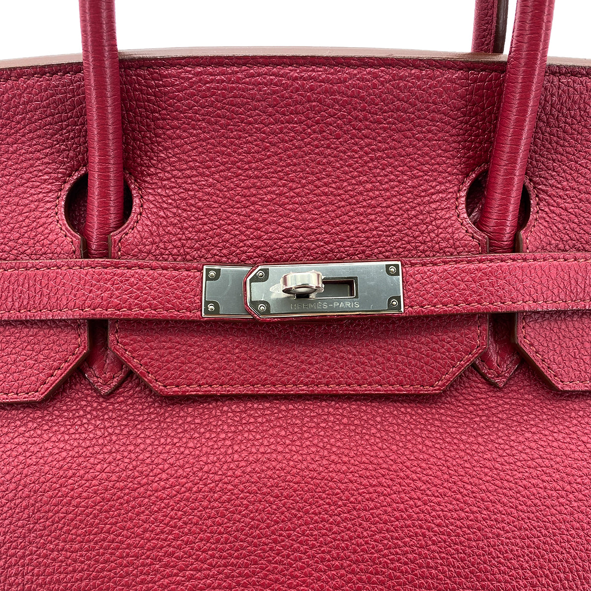 HERMES BIRKIN 40 RUBIS TOGO HAND BAG □N SHW 90274416