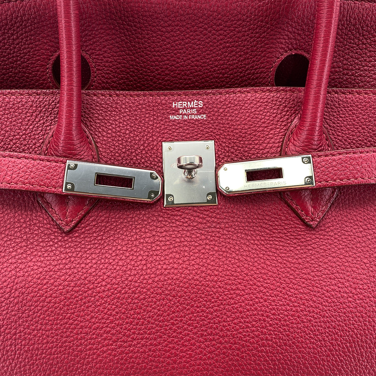 HERMES BIRKIN 40 RUBIS TOGO HAND BAG □N SHW 90274416