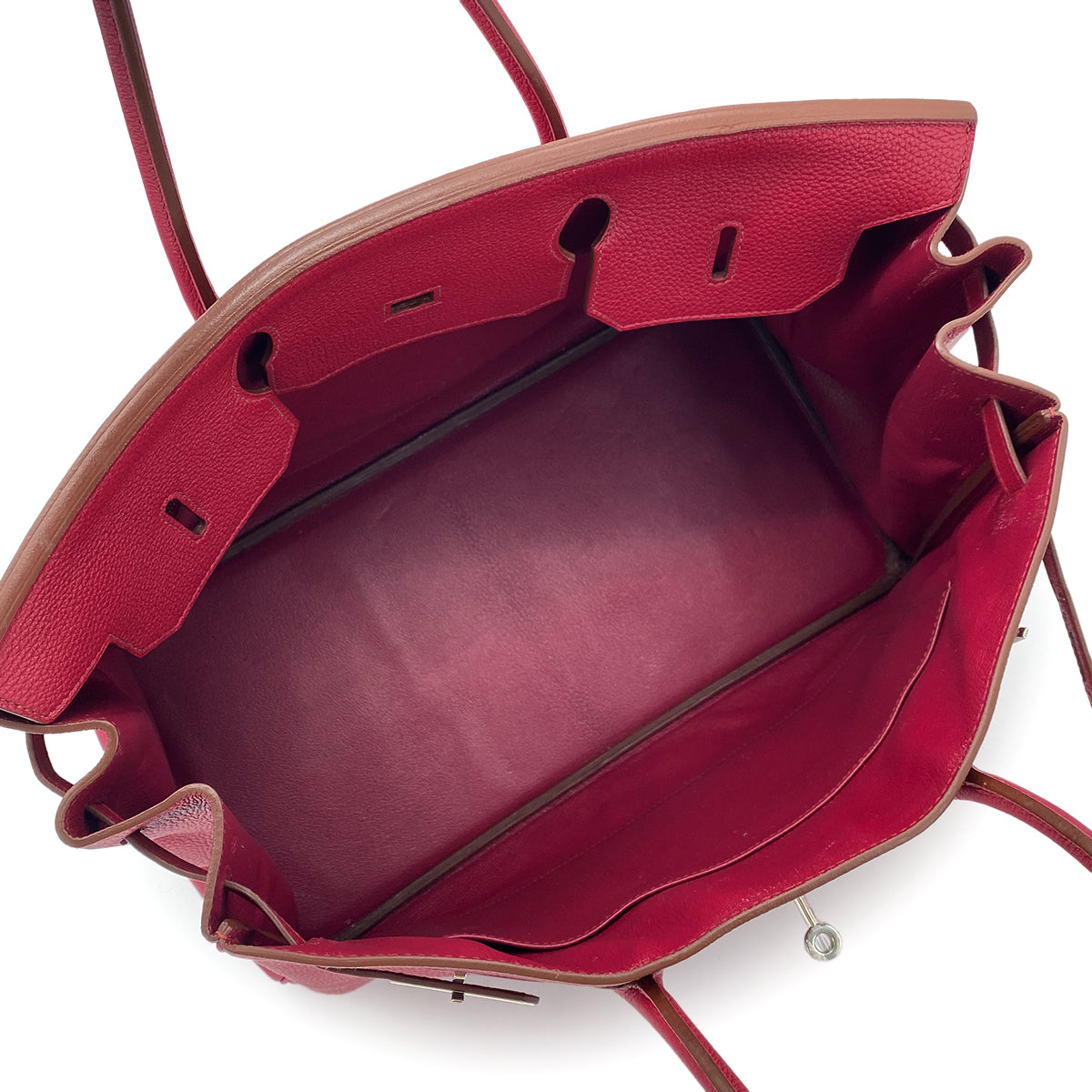 HERMES BIRKIN 40 RUBIS TOGO HAND BAG □N SHW 90274416