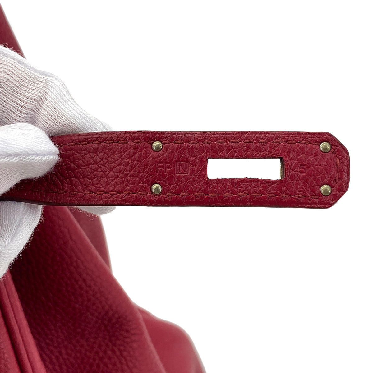 HERMES BIRKIN 40 RUBIS TOGO HAND BAG □N SHW 90274416