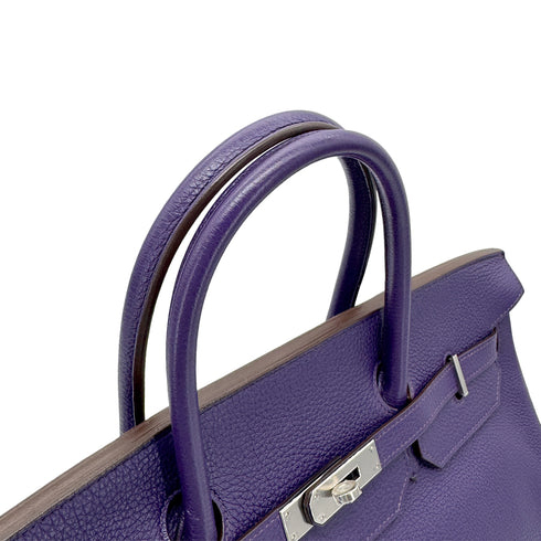 HERMES BIRKIN 40 IRIS TOGO HAND BAG □N PALLADIUM HARDWARE 90274417 - PURPOSE