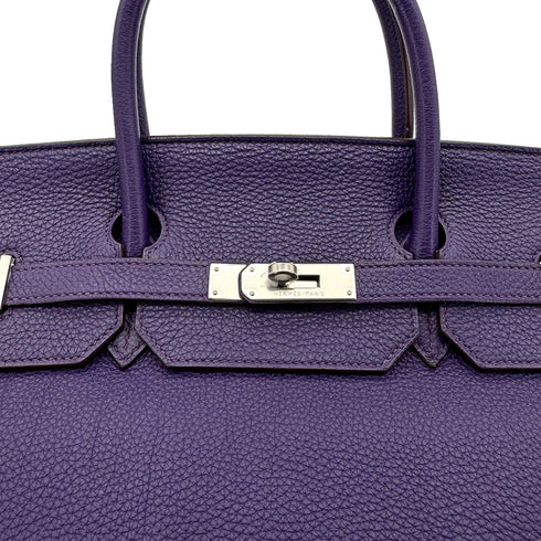 HERMES BIRKIN 40 IRIS TOGO HAND BAG □N PALLADIUM HARDWARE 90274417 - PURPOSE