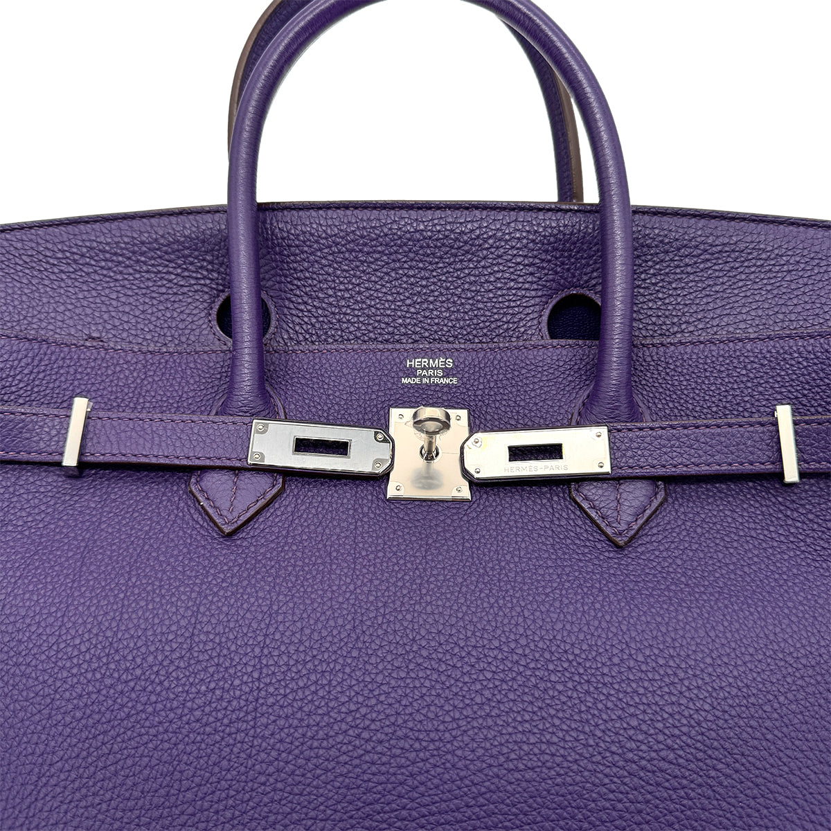 HERMES BIRKIN 40 IRIS TOGO HAND BAG □N SHW 90274417