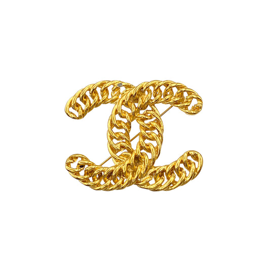 CHANEL VINTAGE COCOMARK BROOCH GOLD ACCESSORY 90264431