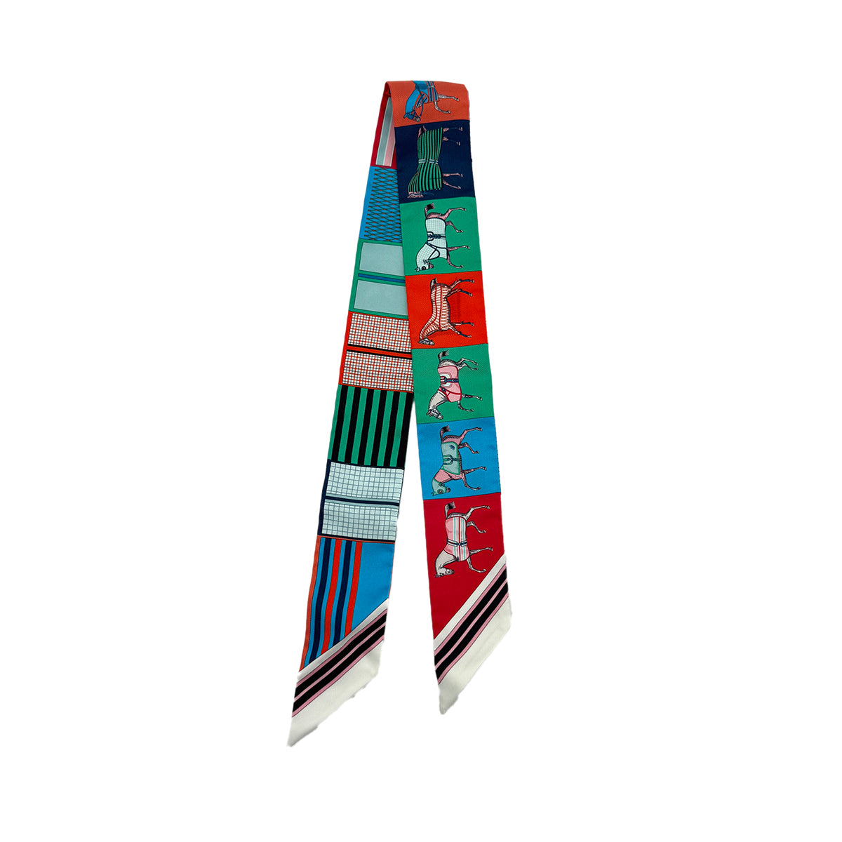 HERMES TWILLY COUVERTURES NOUVELLES SCARF MULTICOLOR SILK 90274451