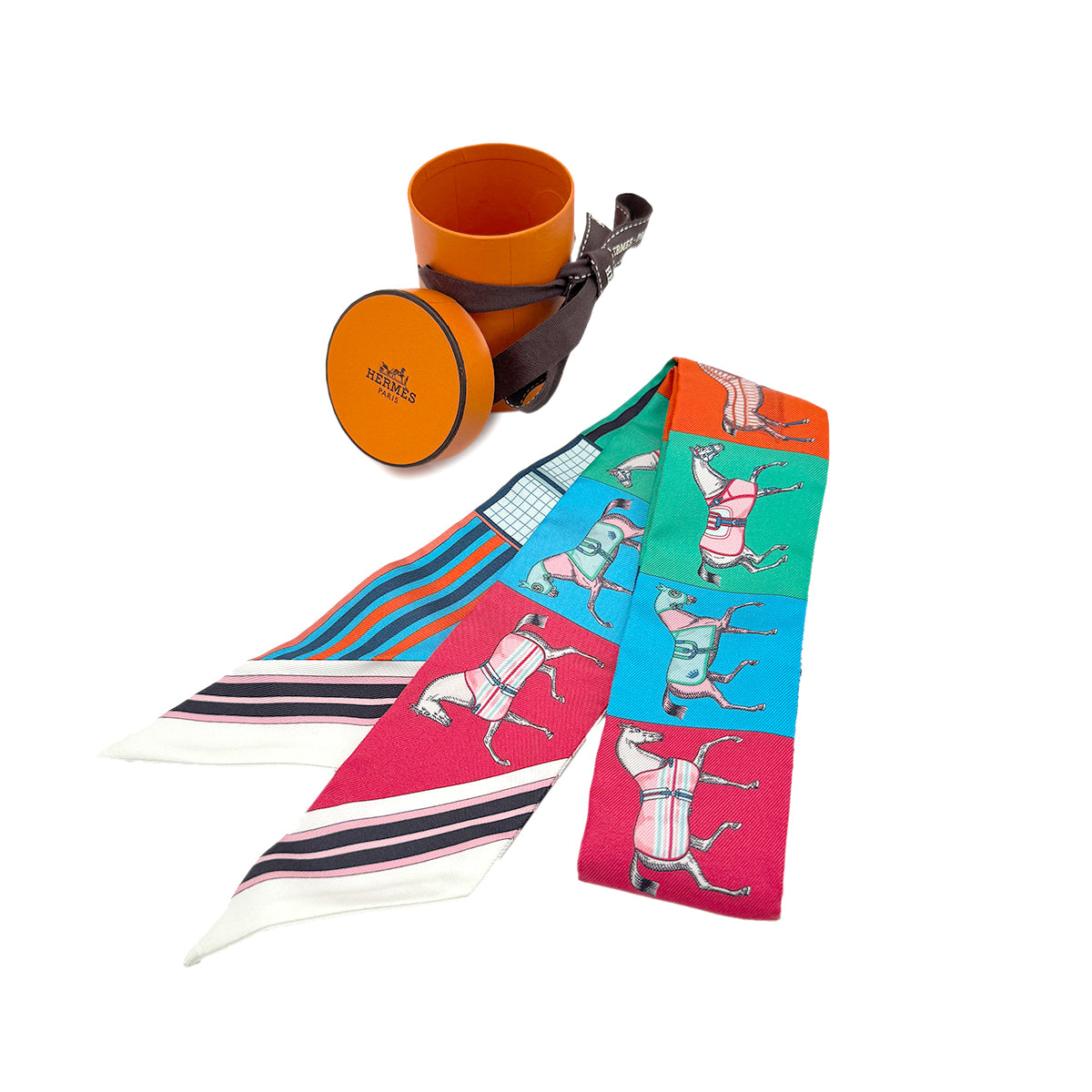 HERMES TWILLY COUVERTURES NOUVELLES SCARF MULTICOLOR SILK 90274451