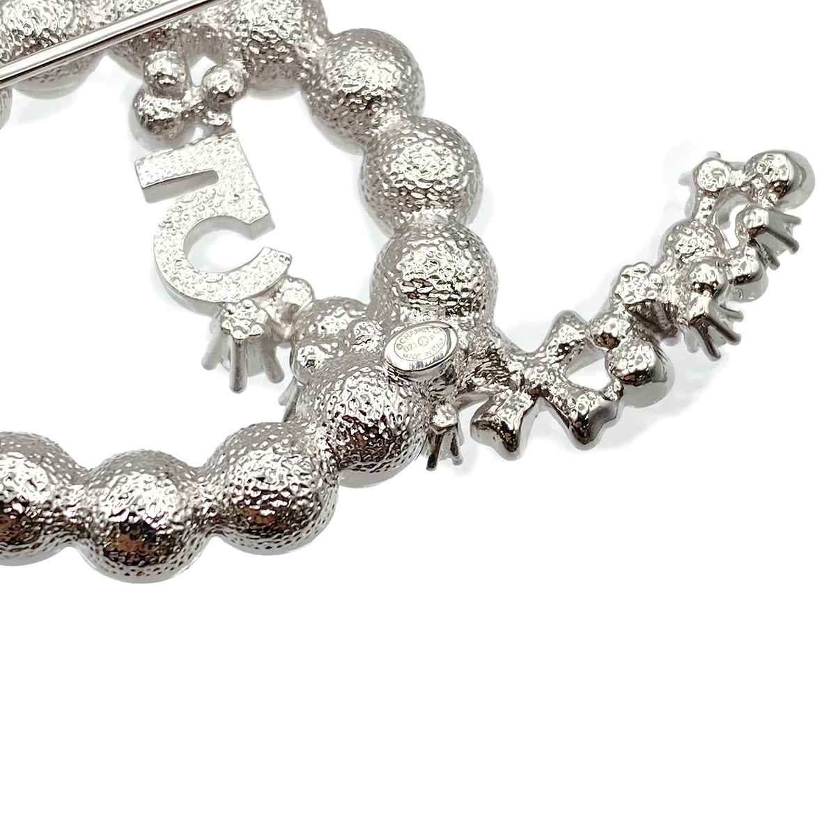 CHANEL COCOMARK BROOCH No5 FAUX PEARL RHINESTONE B23P 90274457