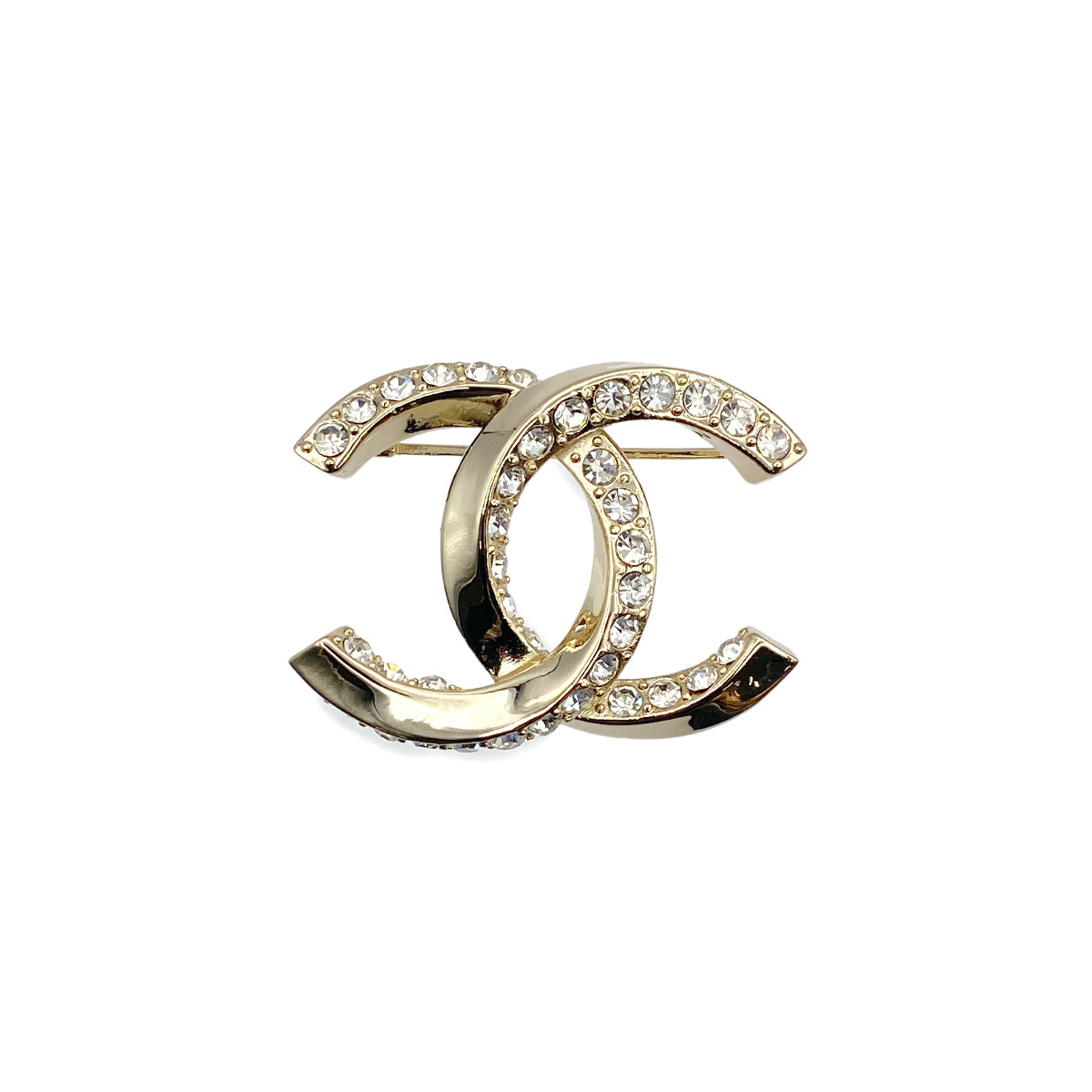 CHANEL COCOMARK BROOCH RHINESTONE ACCESSORY L23B 90274458