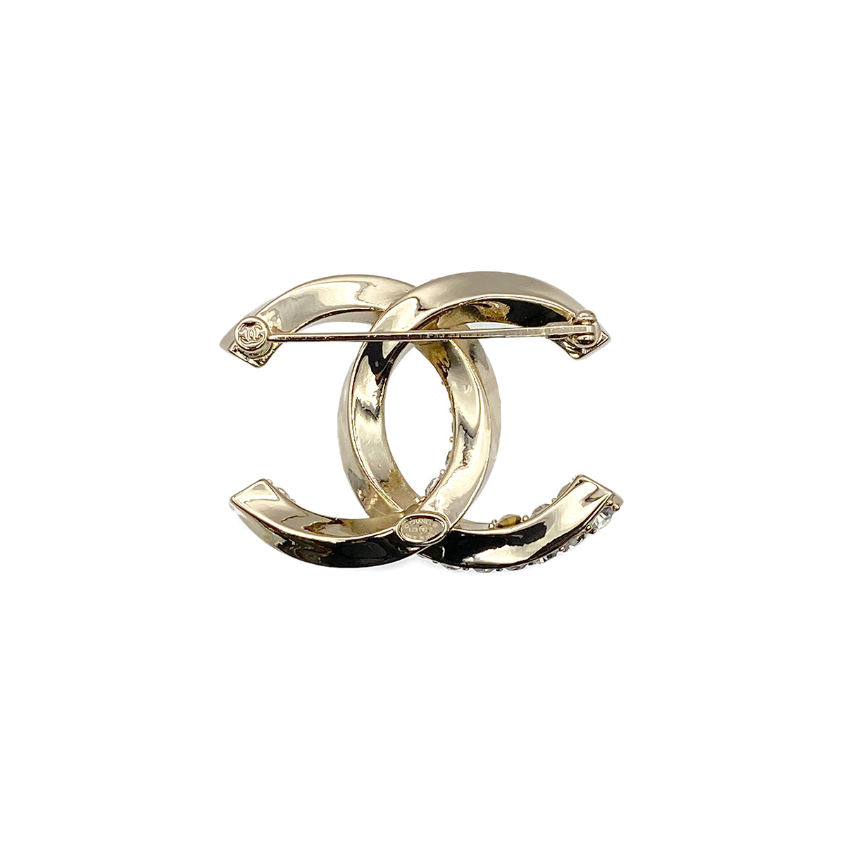 CHANEL COCOMARK BROOCH RHINESTONE ACCESSORY L23B 90274458