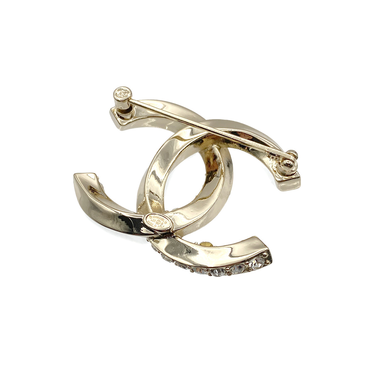 CHANEL COCOMARK BROOCH RHINESTONE ACCESSORY L23B 90274458