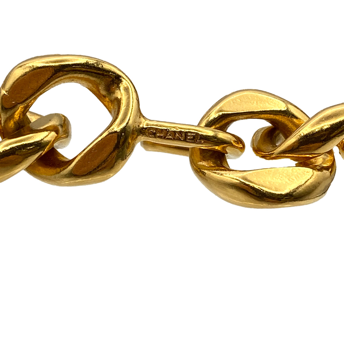 CHANEL VINTAGE NECKLACE COCOMARK CHAIN FAUX PEARL ACCESSORY 90274460