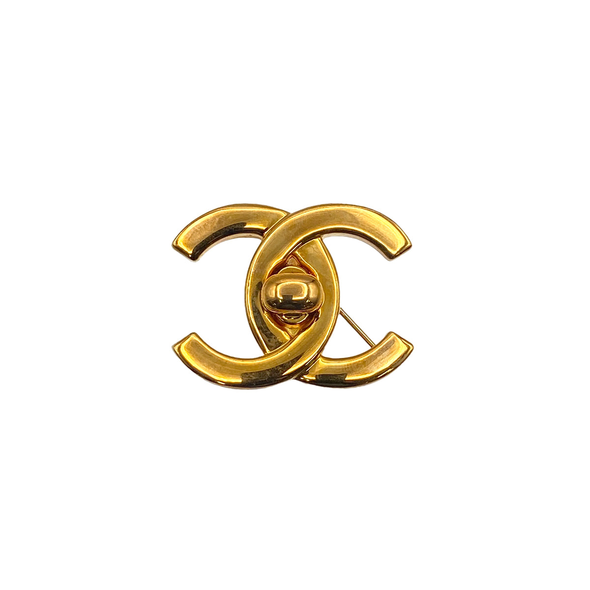 CHANEL VINTAGE COCOMARK BROOCH TURNLOCK ACCESSORY 96P 90274462