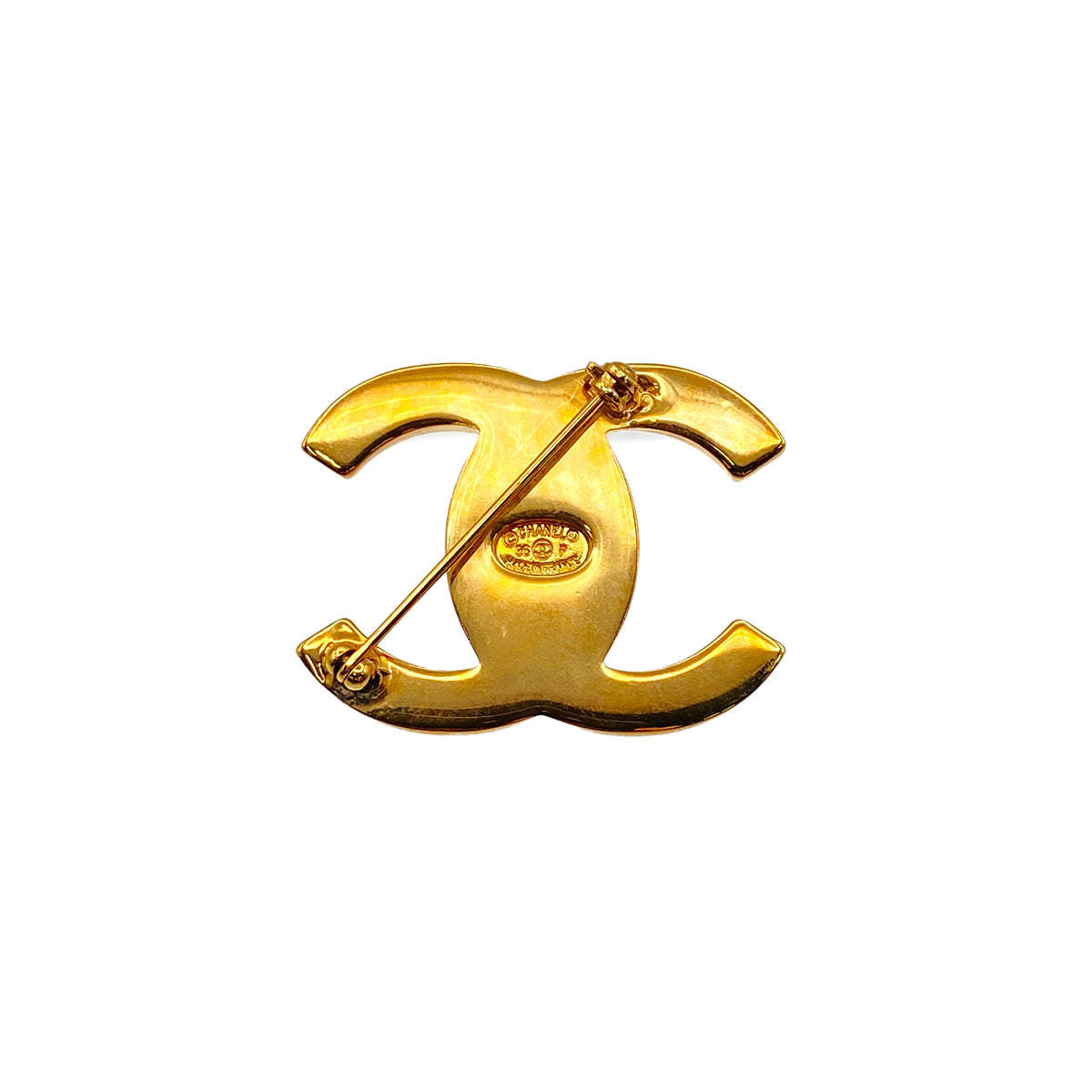 CHANEL VINTAGE COCOMARK BROOCH TURNLOCK ACCESSORY 96P 90274462