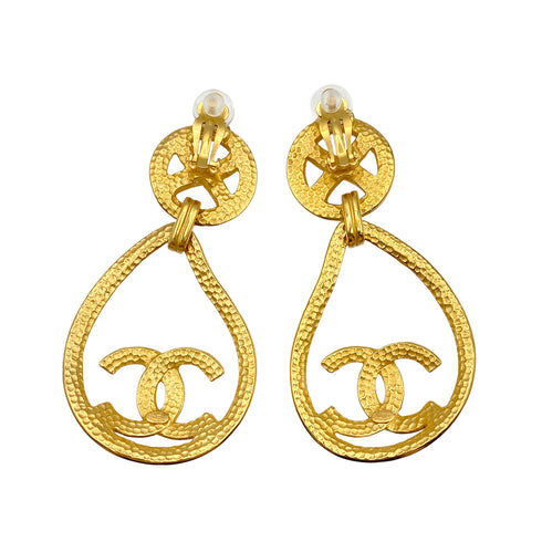 CHANEL VINTAGE EARRINGS COCOMARK SWING ACCESSORY 96P 90274469 - PURPOSE