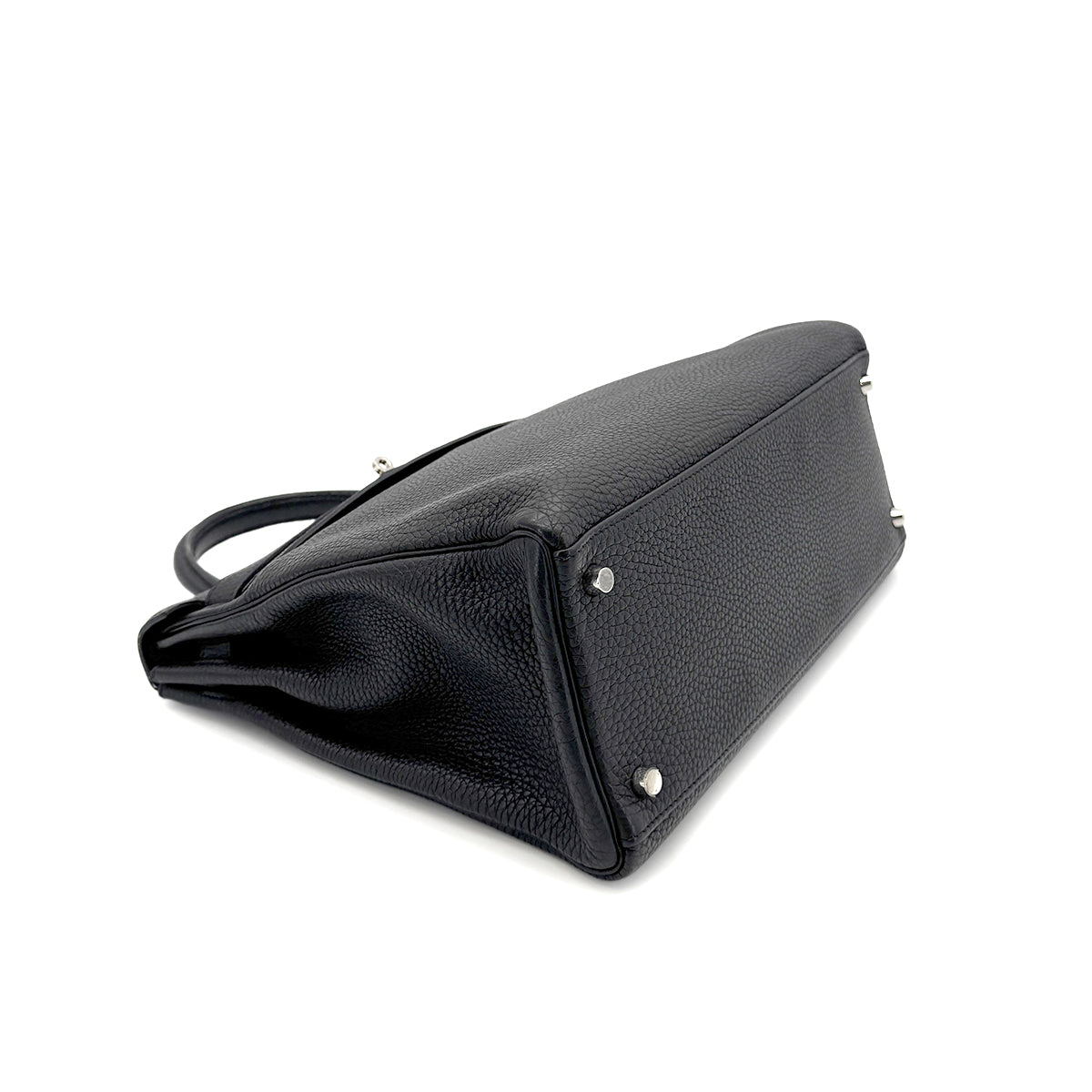 HERMES KELLY 35 RETOURNE BLACK TOGO HAND SHOULDER BAG □M SHW 90274470