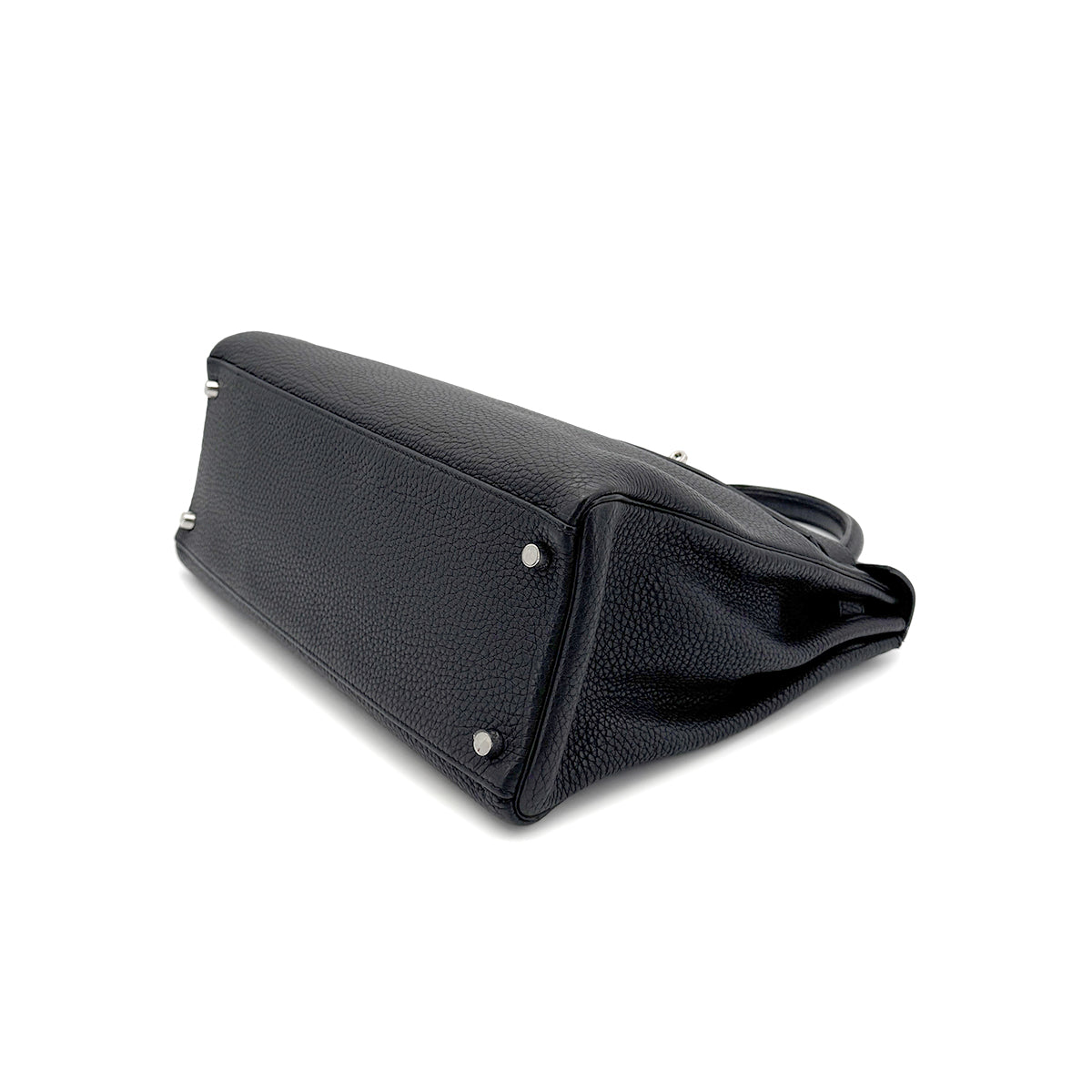 HERMES KELLY 35 RETOURNE BLACK TOGO HAND SHOULDER BAG □M SHW 90274470