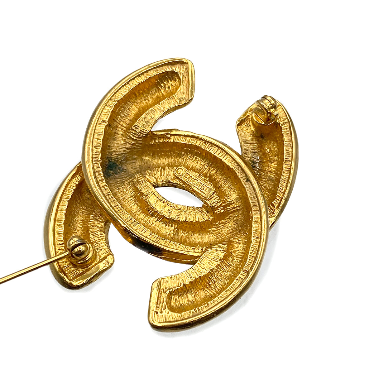 CHANEL VINTAGE COCOMARK BROOCH GOLD ACCESSORY 90274472