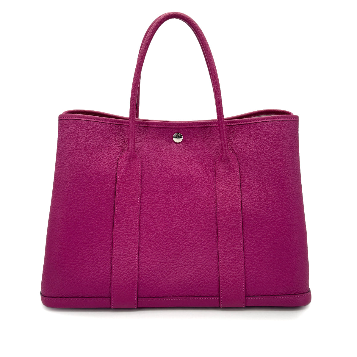 HERMES GARDEN PARTY PM ROSE PURPLE VEAU NEGONDA TOTE BAG C 90274474