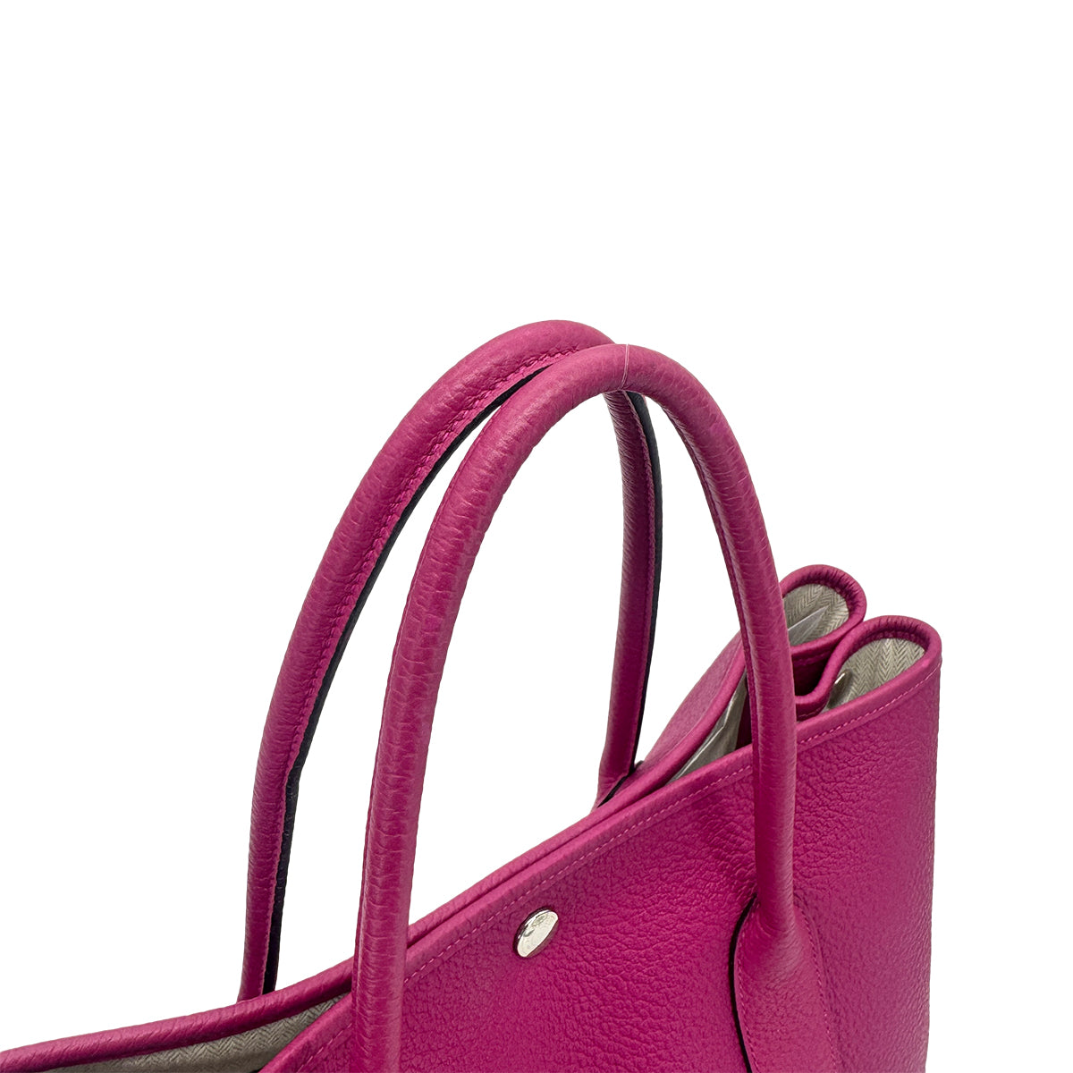 HERMES GARDEN PARTY PM ROSE PURPLE VEAU NEGONDA TOTE BAG C 90274474