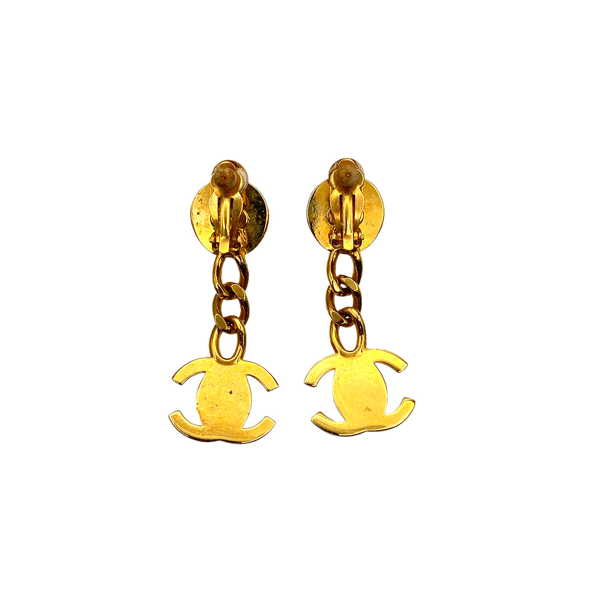 CHANEL VINTAGE EARRING COCOMARK TURNLOCK ACCESSORY 96A 90274485