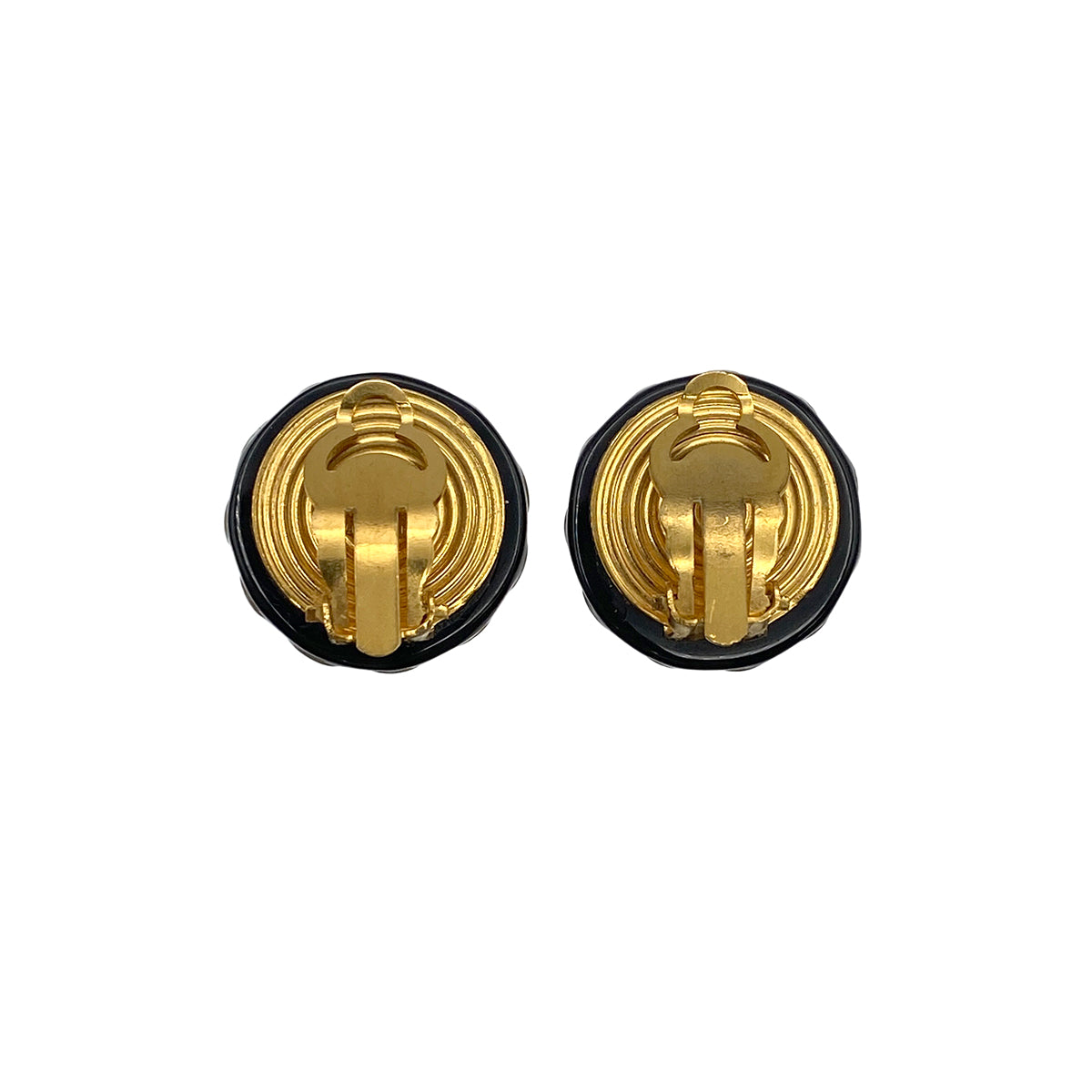 CHANEL VINTAGE EARRINGS COCOMARK ROUND ACCESSORY 97A 90274486