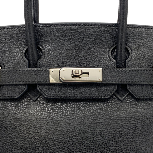 HERMES BIRKIN 30 BLACK VACHE LIEGEE HAND BAG □J SHW 90274836 - PURPOSE
