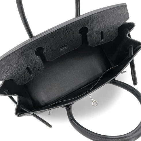 HERMES BIRKIN 30 BLACK VACHE LIEGEE HAND BAG □J SHW 90274836 - PURPOSE
