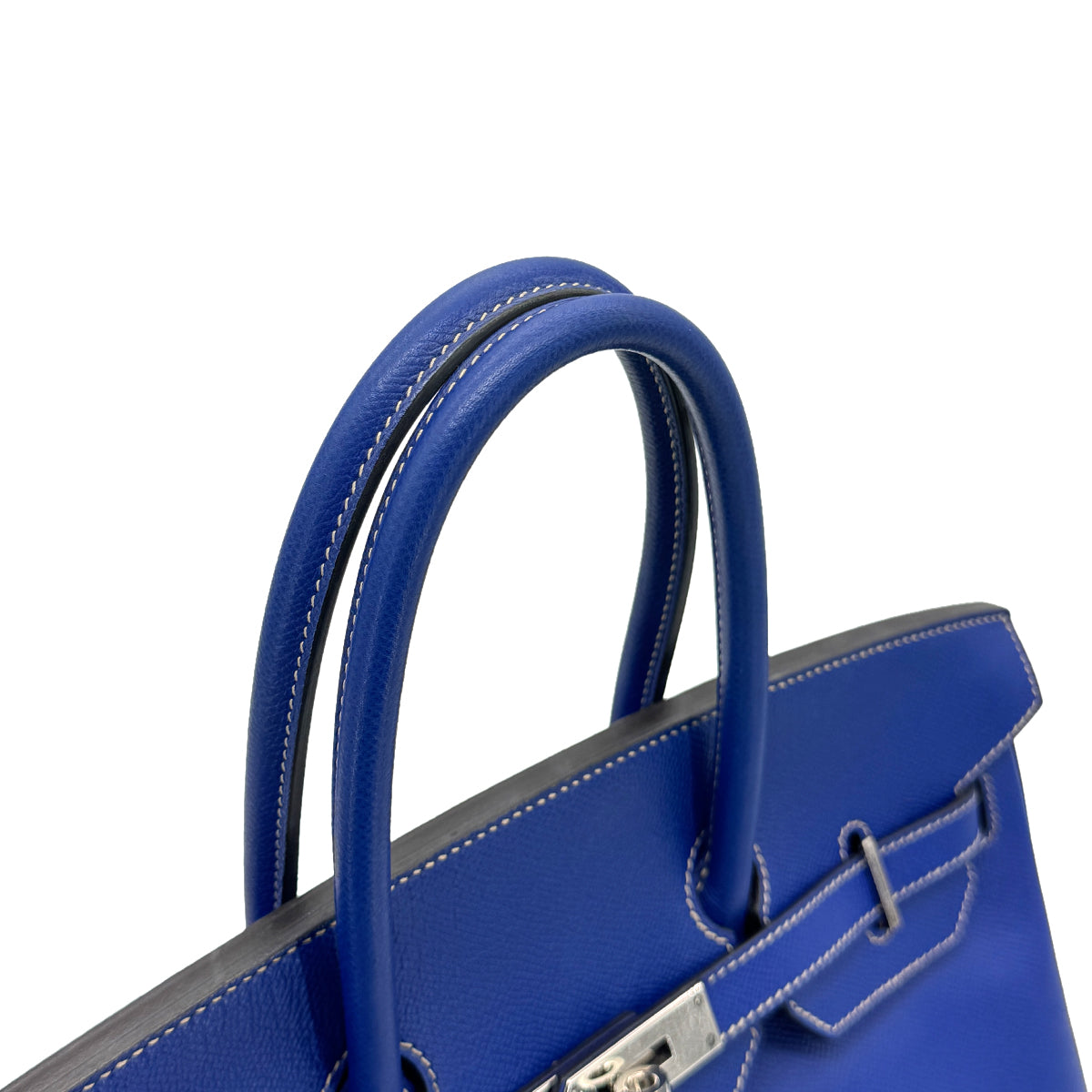 HERMES CANDY BIRKIN 35 BLUE ELECTRIC MYKONOS VEAU EPSOM HAND BAG □O SHW 90274839