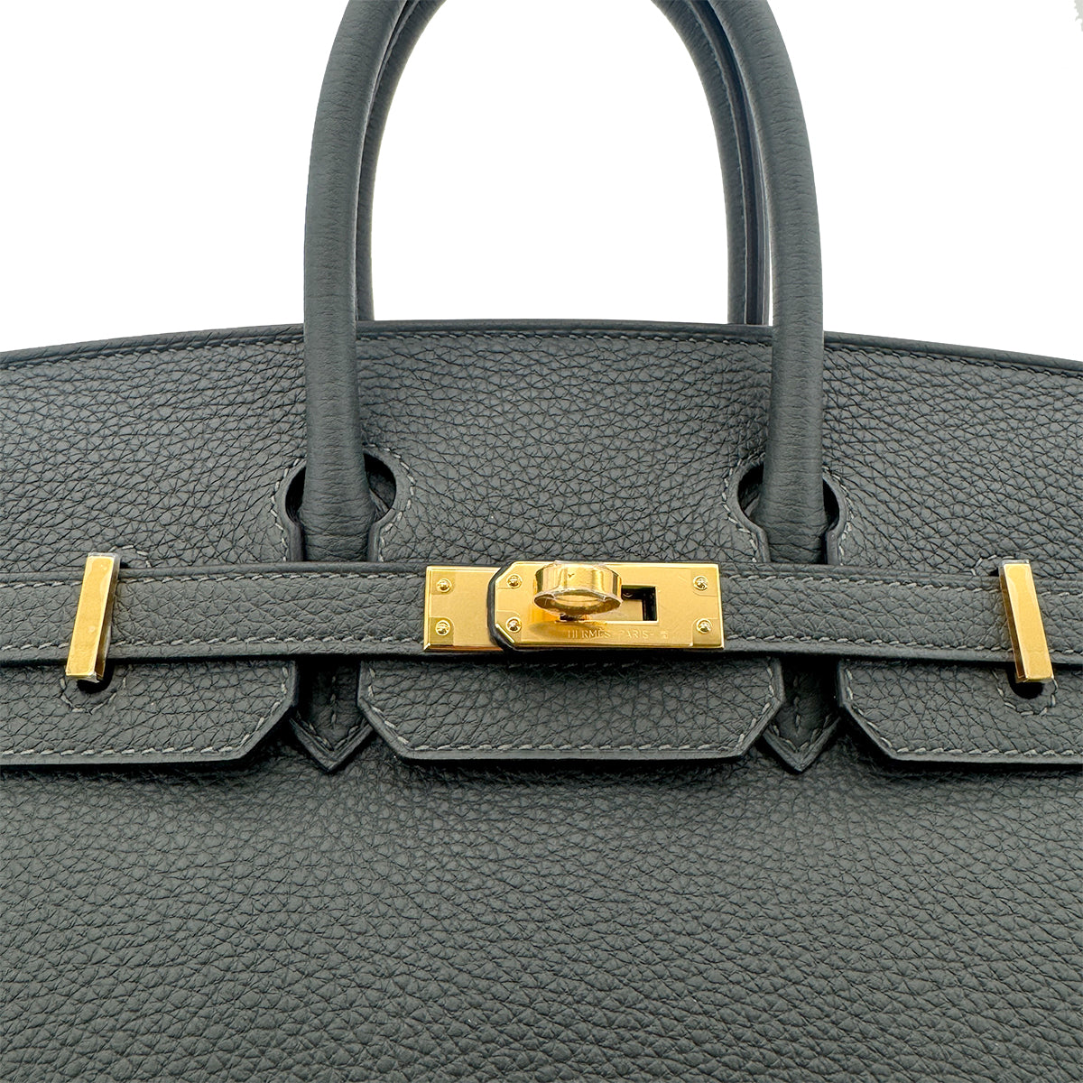 HERMES BIRKIN 25 NEW VERT FONCE TOGO HAND BAG W GHW 90274841