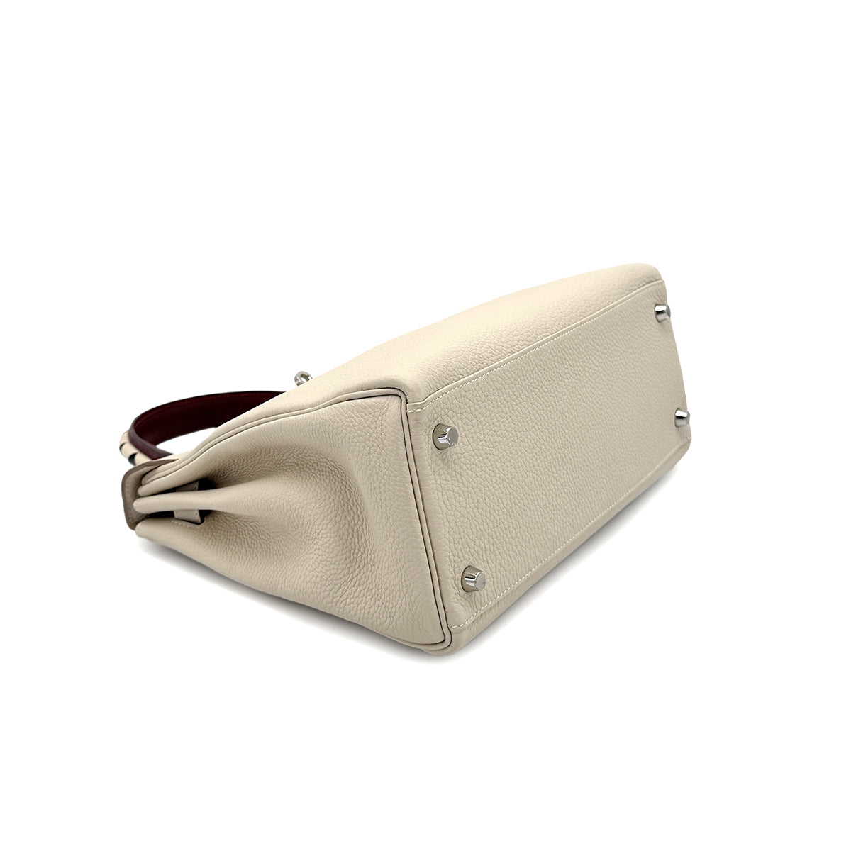 HERMES KELLY 28 GALOP RETOURNE CRAIE TAURILLON CLEMENCE HAND SHOULDER BAG A SHW 90274846