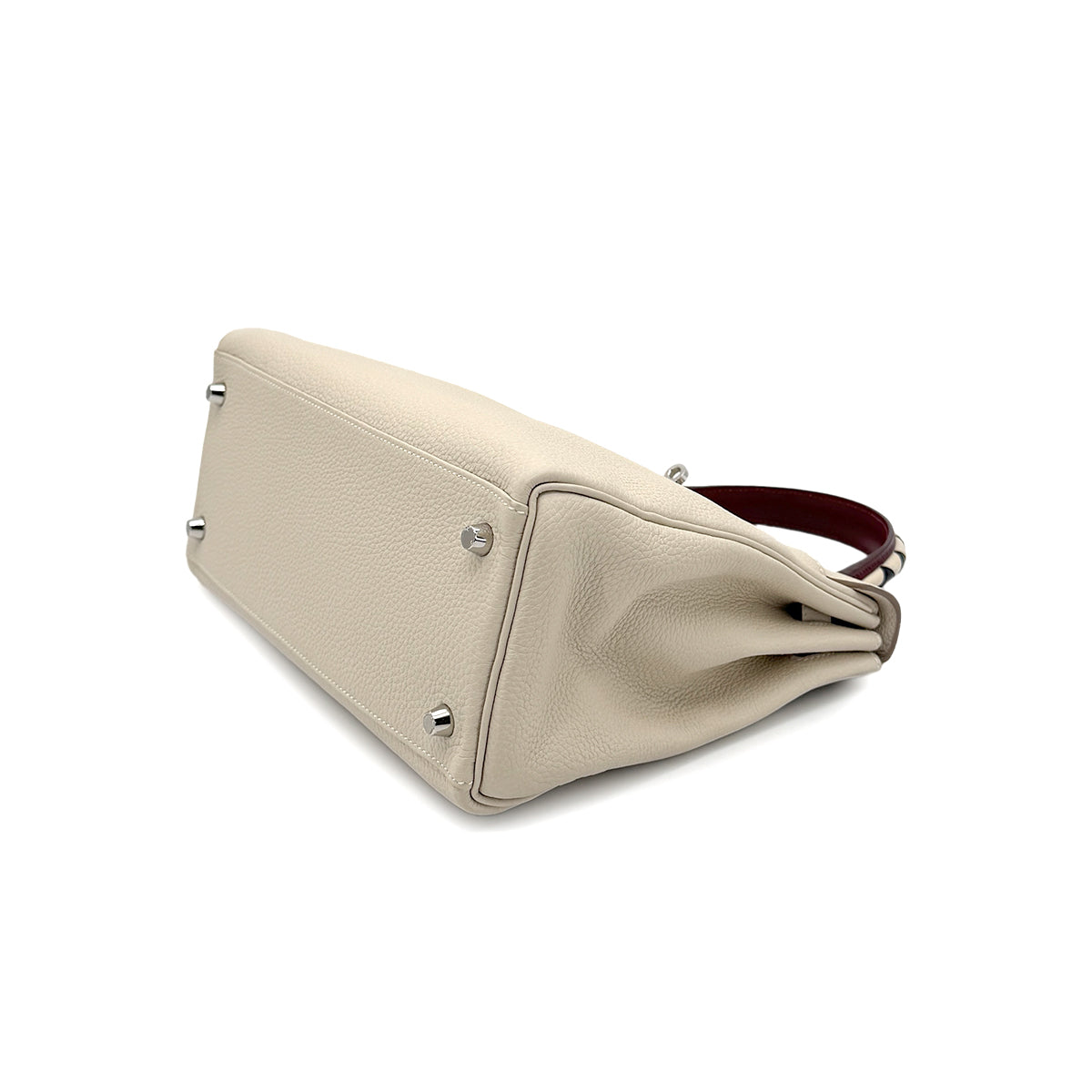 HERMES KELLY 28 GALOP RETOURNE CRAIE TAURILLON CLEMENCE HAND SHOULDER BAG A SHW 90274846