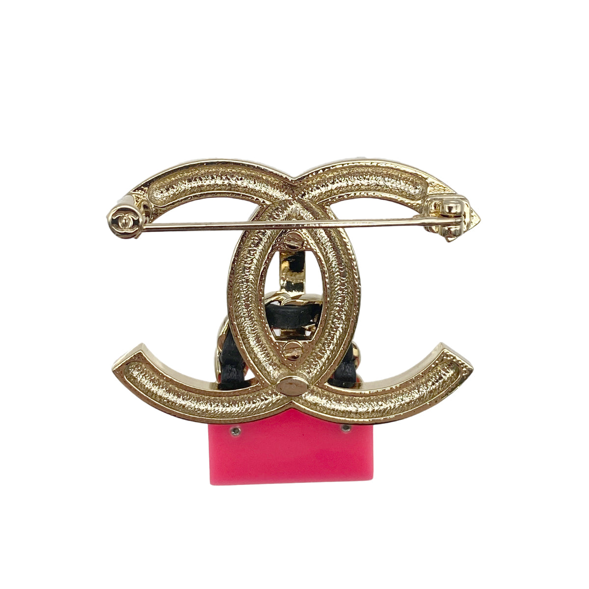 CHANEL COCOMARK BROOCH BAG MOTIF RHINESTONE PINK ACCESSORY B23C 90274874