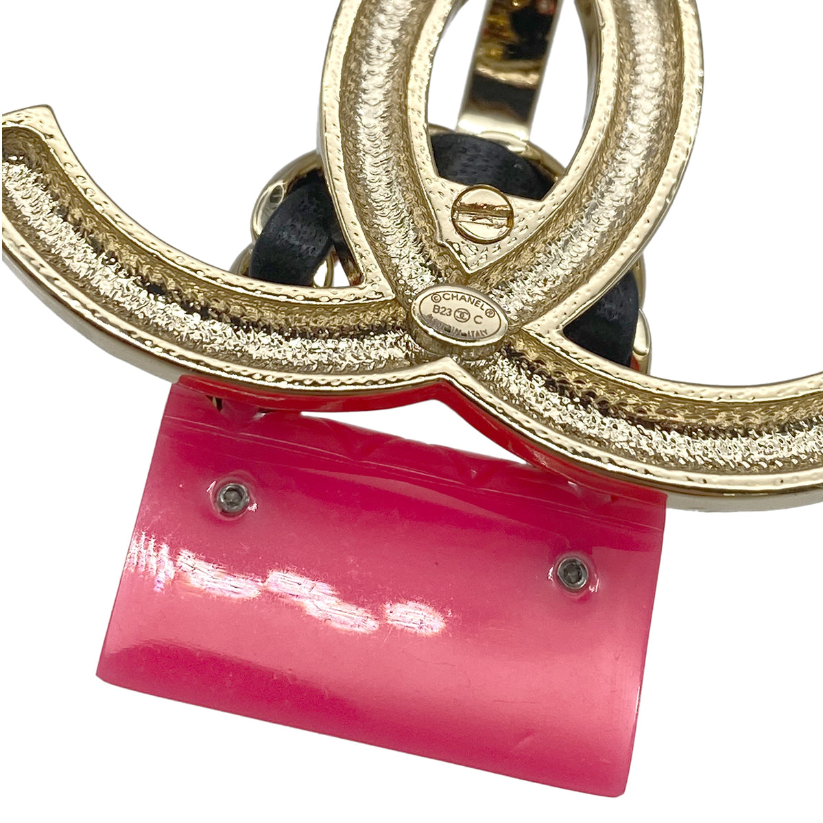 CHANEL COCOMARK BROOCH BAG MOTIF RHINESTONE PINK ACCESSORY B23C 90274874