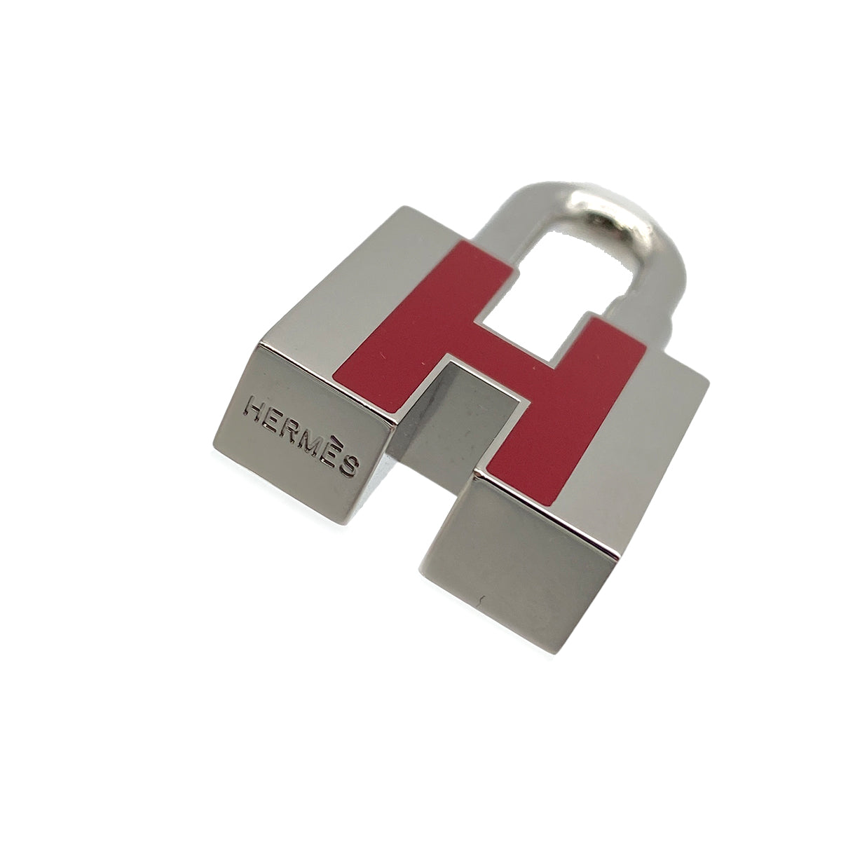 HERMES CADENA CHARM RED SILVER 90274875