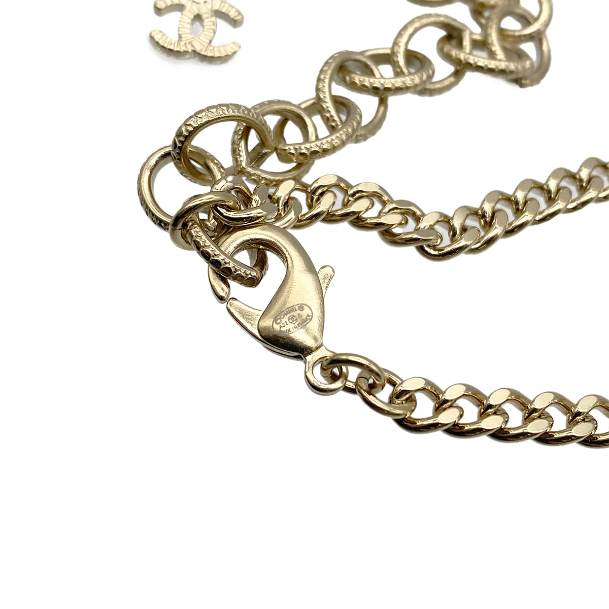 CHANEL NECKLACE LIP MOTIF COCOMARK RHINESTONE ACCESSORY A22C 90274881