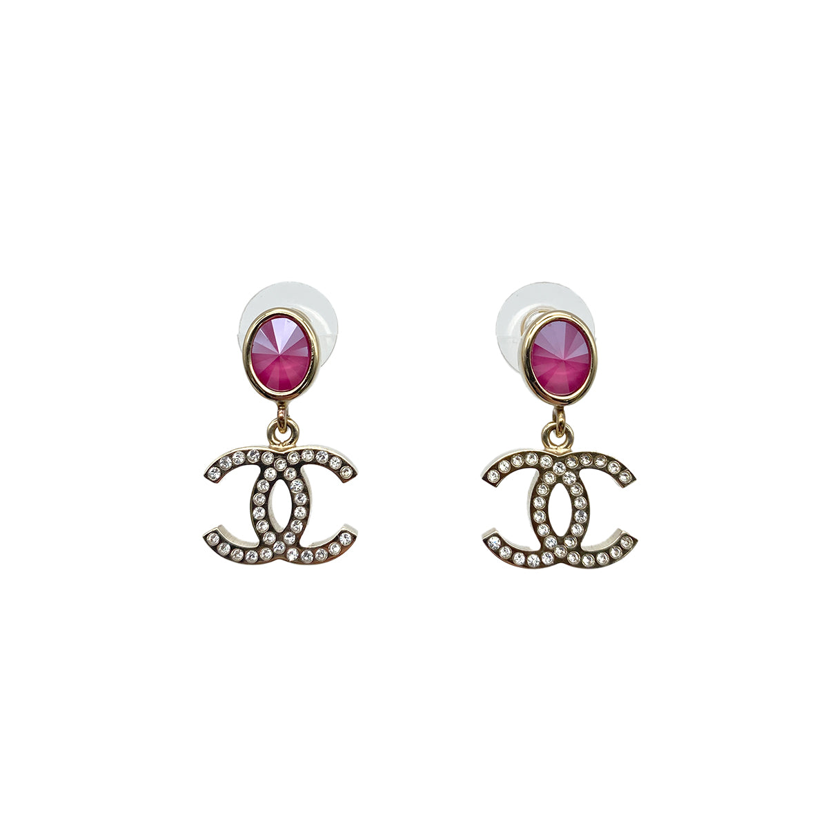 CHANEL EARRINGS COCOMARK COLOR STONE SWING ACCESSORY B20C 90274882