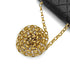 CHANEL VINTAGE MINI MATELASSE BIJOU CHAIN SHOULDER BAG BLACK LAMB SKIN 90275015 - PURPOSE