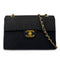 CHANEL VINTAGE MAXI MATELASSE 34 CHAIN SHOULDER BAG BLACK COTTON 90275022 - PURPOSE