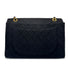 CHANEL VINTAGE MAXI MATELASSE 34 CHAIN SHOULDER BAG BLACK COTTON 90275022 - PURPOSE