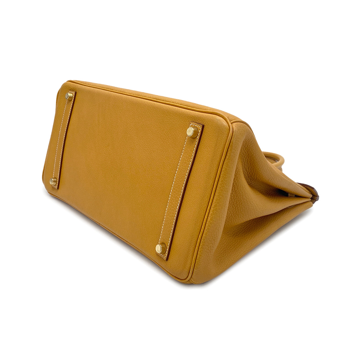 HERMES BIRKIN 35 NATUREL SABLE TOGO HAND BAG □C GHW 90275028