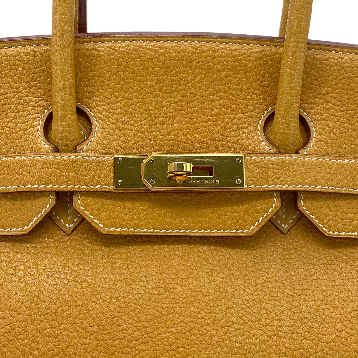 HERMES BIRKIN 35 NATUREL SABLE TOGO HAND BAG □C GHW 90275028