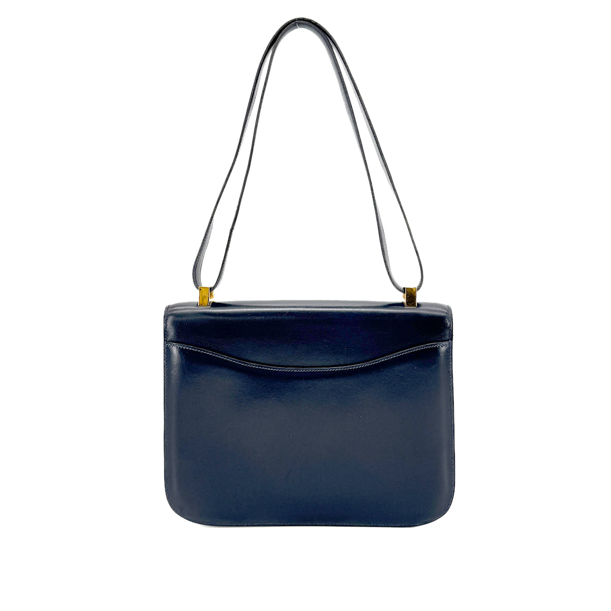 HERMES CONSTANCE 23 BLUE INDGO BOXCALF HAND BAG 90275029