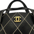 CHANEL VINTAGE WILD STITCH HAND BAG BLACK LEATHER 90275035 - PURPOSE