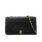 CHANEL VINTAGE FULL FLAP CHAIN SHOULDER BAG BLACK LAMB SKIN 90275036 - PURPOSE